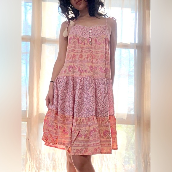 Lucky Brand Dresses & Skirts - Lucky Brand Pink and Orange Patterned Dress